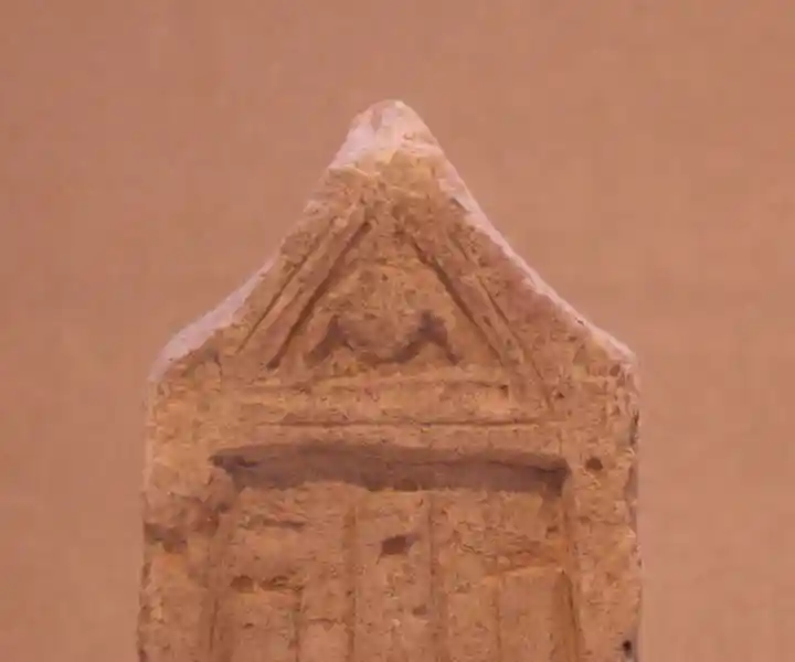 Crescent on top of circle inside a triangle